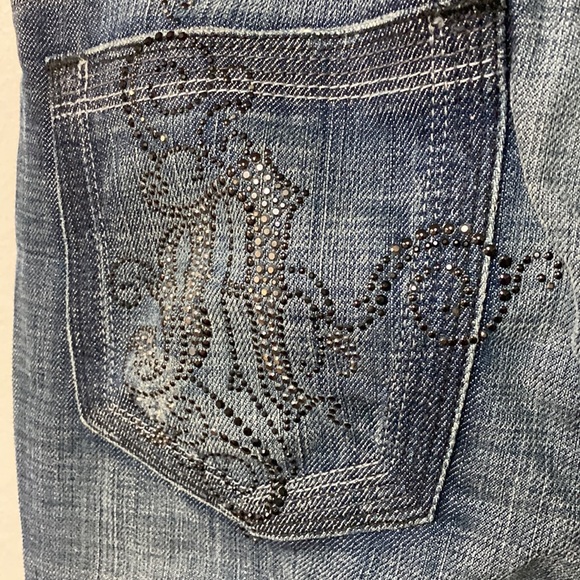 Antik Denim Original Vintage Crystal Logo CottonStretch Jeans NeverUsed - Picture 6 of 16